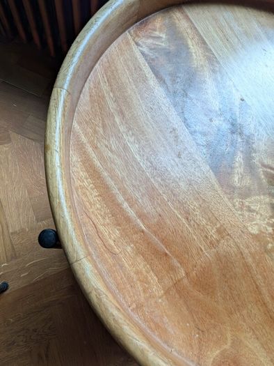Stunning Wood Pair side tables