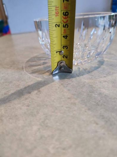 Vintage SUGAR  Crystal Bowl Cut Glass Lead Crystal .
