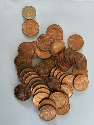 53 Irish Pennies 1968 UNC