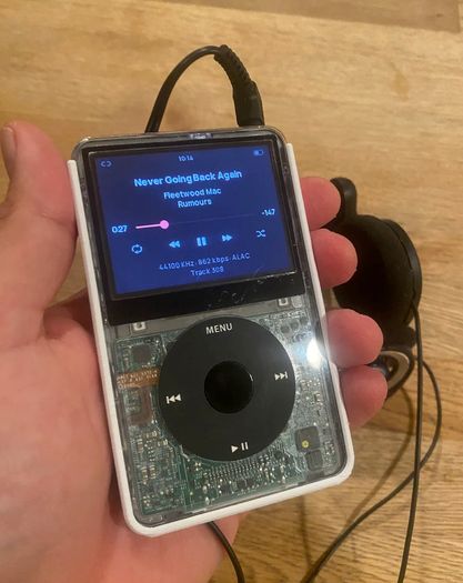 iPod Classic 5th Gen Case - "Retro-Armor" Slide-In Clip Cover - For 30GB 60GB 80GB Video Models - Tactical Belt Clip & Drop Protection