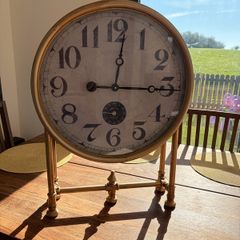 Hayden Gold Finish Table Clock