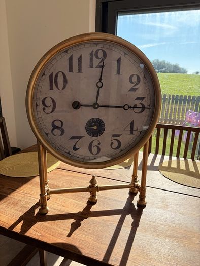 Hayden Gold Finish Table Clock