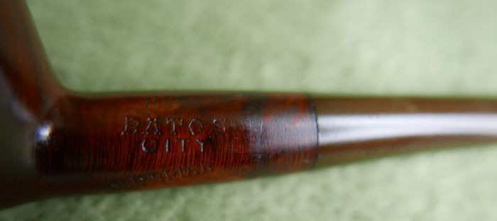 Vintage Hand Made Ratos Old Briar Wood France Smoking Pipe D3