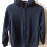 SALE!  Boys' Black Long Sleeve Hooded Knitted Cardigan with Fleece Lining Image 2