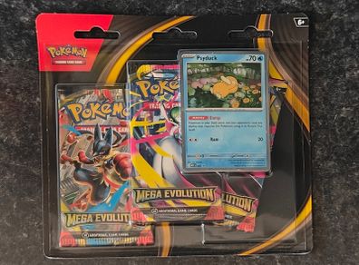 FREE Tracked Shipping. Pokemon Mega Evolution 3 pack blister (Psyduck)