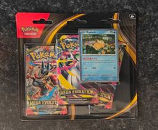 FREE Tracked Shipping, Pokemon Mega Evolution 3 pack blister (Psyduck)