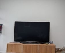 Walnut vintage TV stand