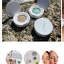 Anam Cosmetics Mara Set - Biodegradable Glitter Eyeshadow COLOUR | Teal & Taupe Image 5