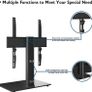 Universal Table Top Pedestal TV Stand with Bracket for 26 55 inch LCD/LED/Plasma TVs Height Adjustable TV stand with 8mm Tempered Glass Base And Cable Management Holds 40 KG And Max VESA 400x400mm (FREE POSTAGE) Image 3
