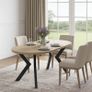 Orion Industrial Extendable Dining Table 100-140cm Veneer or Laminated Image 7