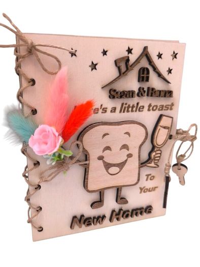 Personalised New Home Card -Wooden Occasional Card