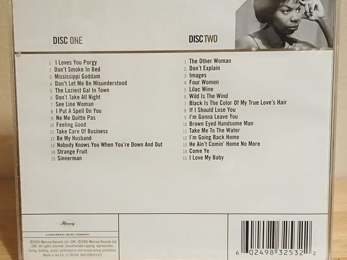 Nina Simone Gold 2 CD Album