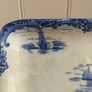 Fabulous Large Antique Blue and White Tray with Moulded Side Handles, by Wedgwood & Co Ltd in the Beautiful "Hague" Pattern Circa 1900-1920 Image 5