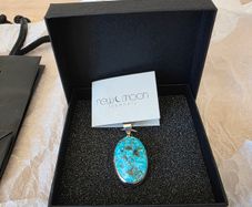 New Moon Jewellery Tibetan Turquoise Pendant Sterling Silver 925  New