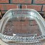 Vintage Durham Crystal Silver Plated Serving Tray Image 4