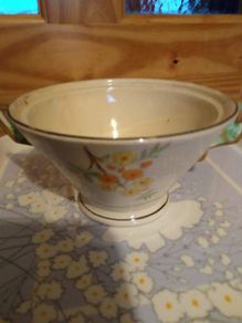 Vintage flower table holder burleigh ware