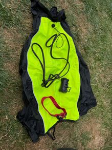 High vis jacket, collar, show lead, bag holder