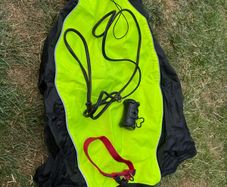 High vis jacket, collar, show lead, bag holder