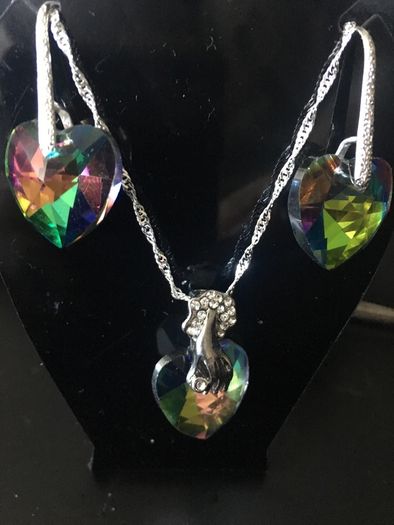 Pendant and Earrings