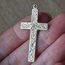 375 yellow  gold cross pendant Image 2