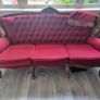 Queen Anne style armchairs and sofa Image 3