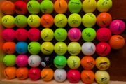 Coloured golf balls