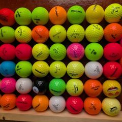 Coloured golf balls
