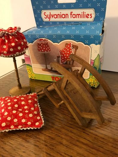 Vintage Rocking Chair and Standard Lamp