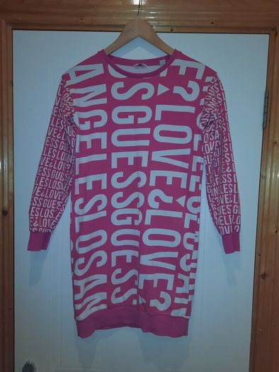girls guess pink dress