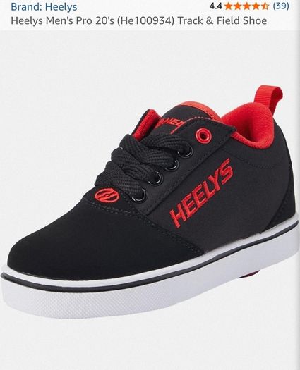 Heelys Pro 20 wheeled shoes - size 43 (UK 9) as new