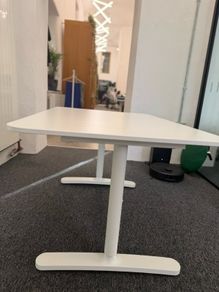 White office desk