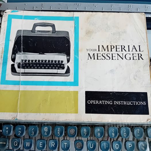 Typewriter and case