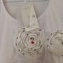 Rose Blue (Paria) White Dress. S- M-L 14.   B.N.W.T. Image 4