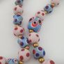 Antique Venetian Style Eyes Glass Beads Necklace Image 9