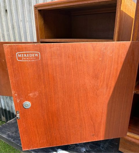 Pair of Midcentury retro vintage Oak Bedsides by Meredew c.1960s