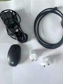 Charger + HDMI Cable + HP Mouse