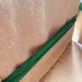 New forest green velvet oversized counter stool bow with exaggerated length Image 8