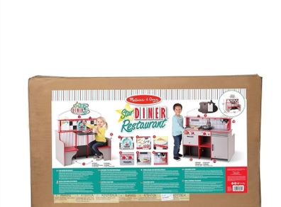 Brand New Melissa & Doug Wooden Diner Set Sealed Box Perfect Gift