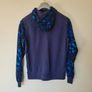 Nike camo full zip hoodie size medium ptp 22" navy in good condition Image 2