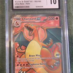 Pokemon Charizard ex 183/165 Sv: Scarlet & Violet 151 Full Art Holo