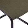 Cantilever Dining Chairs 2 pcs Brown Fabric Image 5