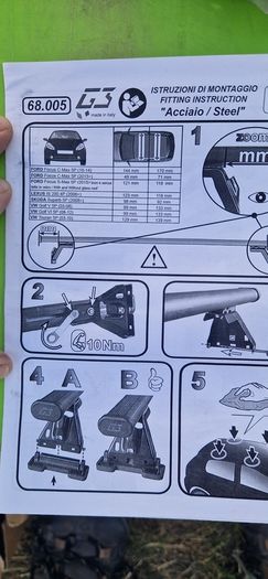 Roof Bars -Ford S-Max, C-Max, Skoda, VW