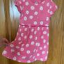 Girl's Pink Strawberry Cotton Dress  2/3 yr Image 4