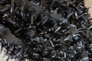 Black decorating tinsel, 23 meters