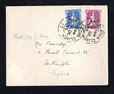 1945 Ireland Centenary of the Death of Thomas Davis (Founder of the Young Ireland Movement) Commemorative Stamps First Day Cover (FDC) with Baile Atha Cliath steele cancel