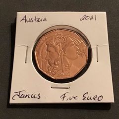 Austria 2021 5 Euros Janus