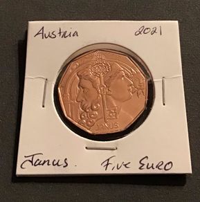 Austria 2021 5 Euros Janus