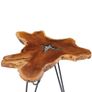 Coffee Table 70x45 cm Solid Teak Wood and Polyresin Image 2