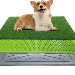 Dog Training Tray with Fake Grass