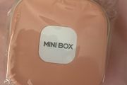 Pink travel jewellery case with mirror